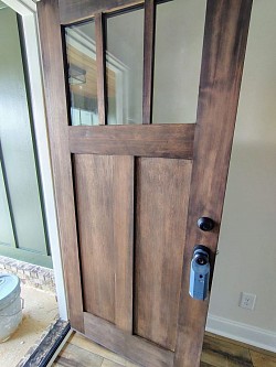 Door staining
